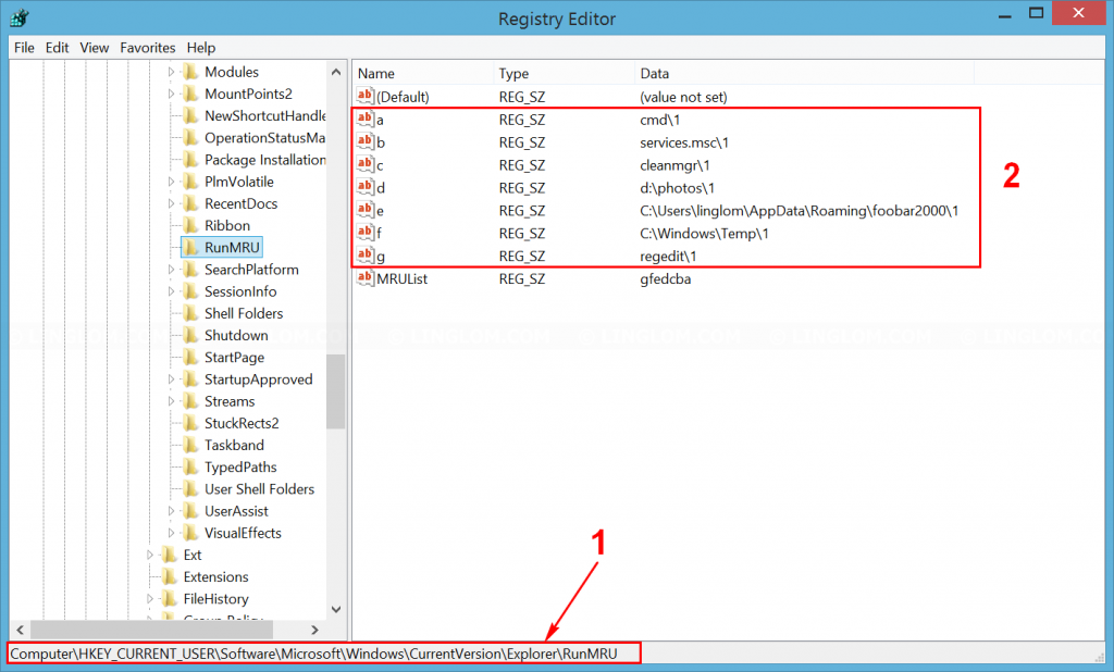 Clear run box history on Windows 04