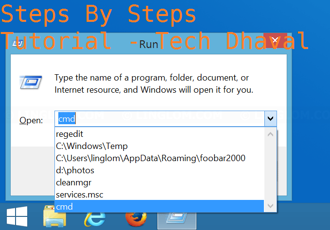 Clear run box history on Windows 01