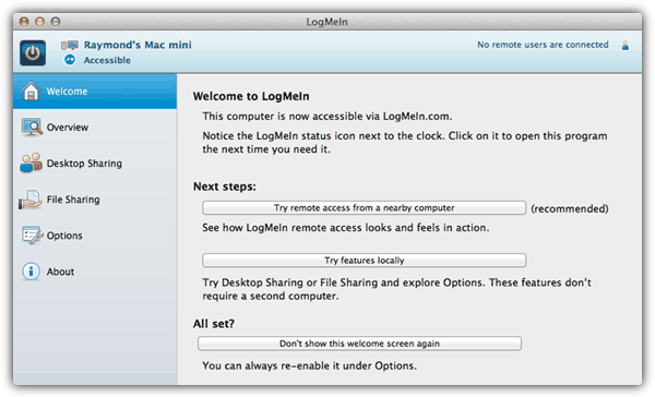 LogMeIn Free Mac